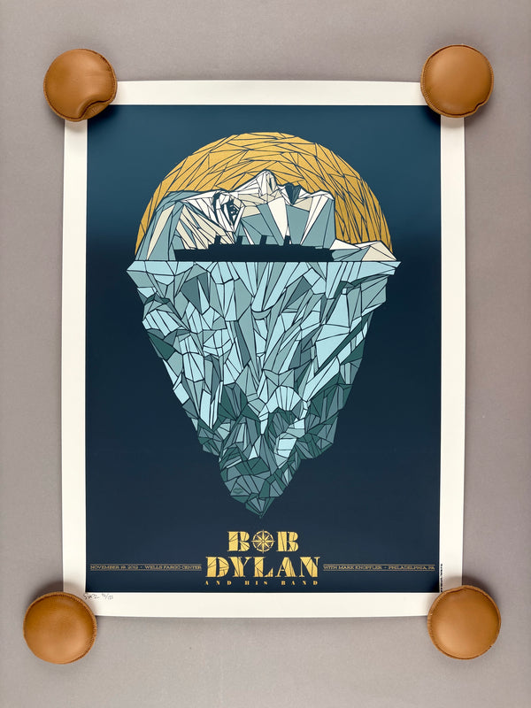 Bob Dylan Wells Fargo Center Philadelphia Concert Poster