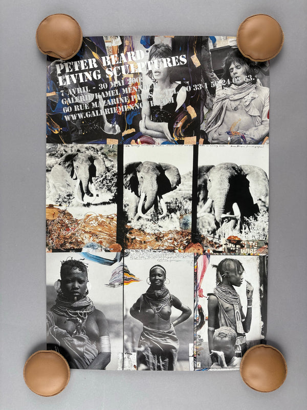 Peter Beard Living Sculptures Exhibition Poster
