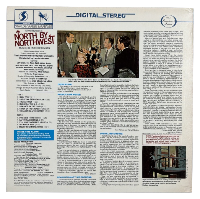 Alfred Hitchcock’s North By Northwest (Original Motion Picture Score)