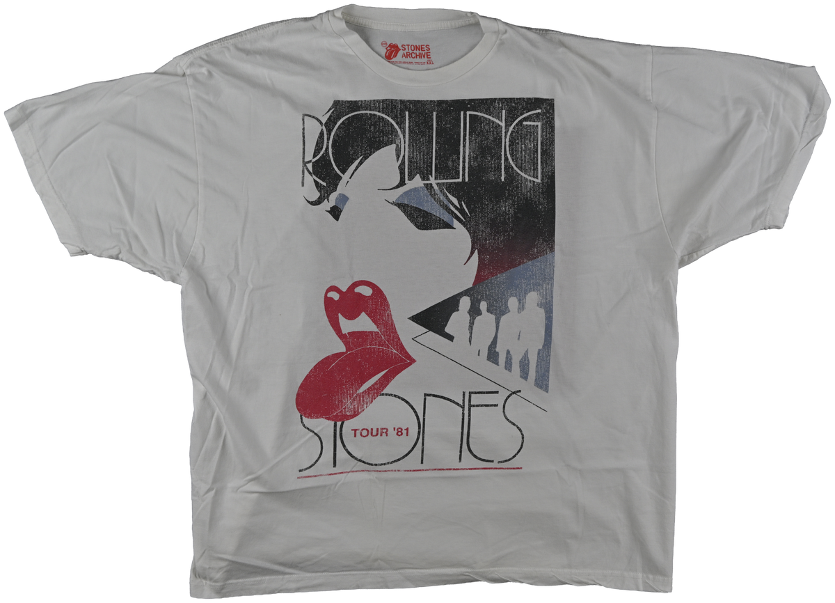 "american tour" - HAMPTON, NY - The Rolling Stones Kith white short sleeve t shirt