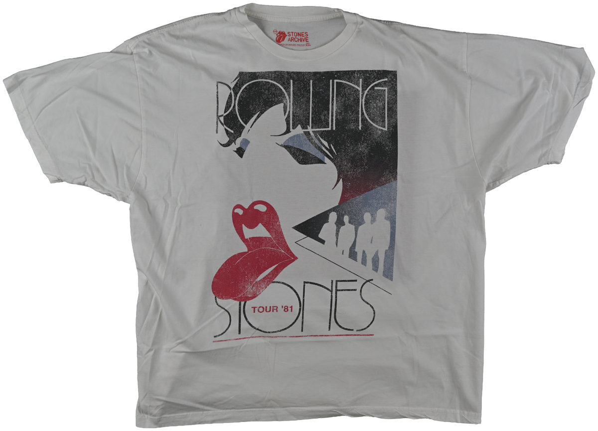 "american tour" - HAMPTON, NY - The Rolling Stones Kith white short sleeve t shirt