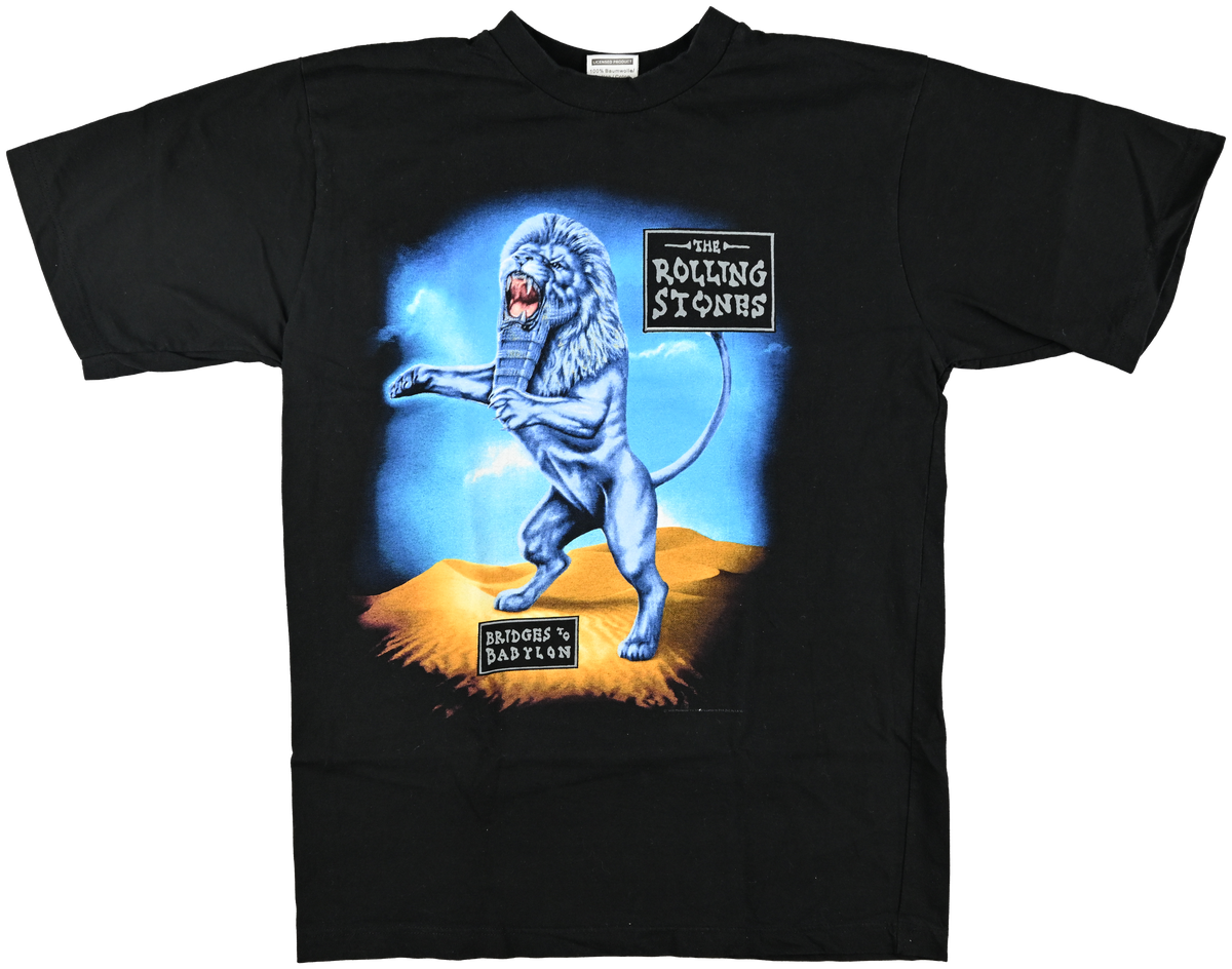 "Bridges to Babylon" - EUROPEAN TOUR - Babylon Lion balck short sleeve t shirt "praha"