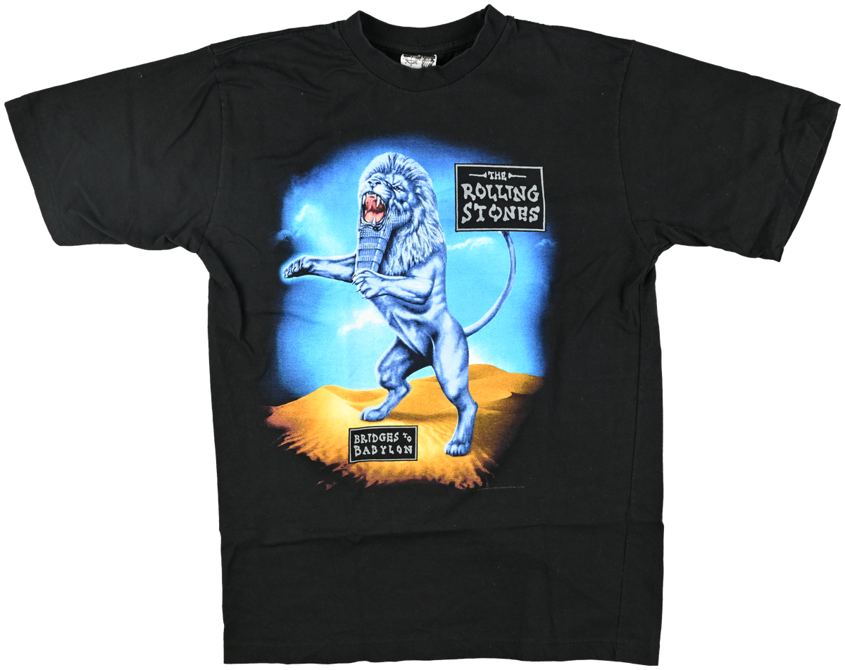 "Bridges to Babylon" - EUROPEAN TOUR - Babylon Lion balck short sleeve t shirt "praha"
