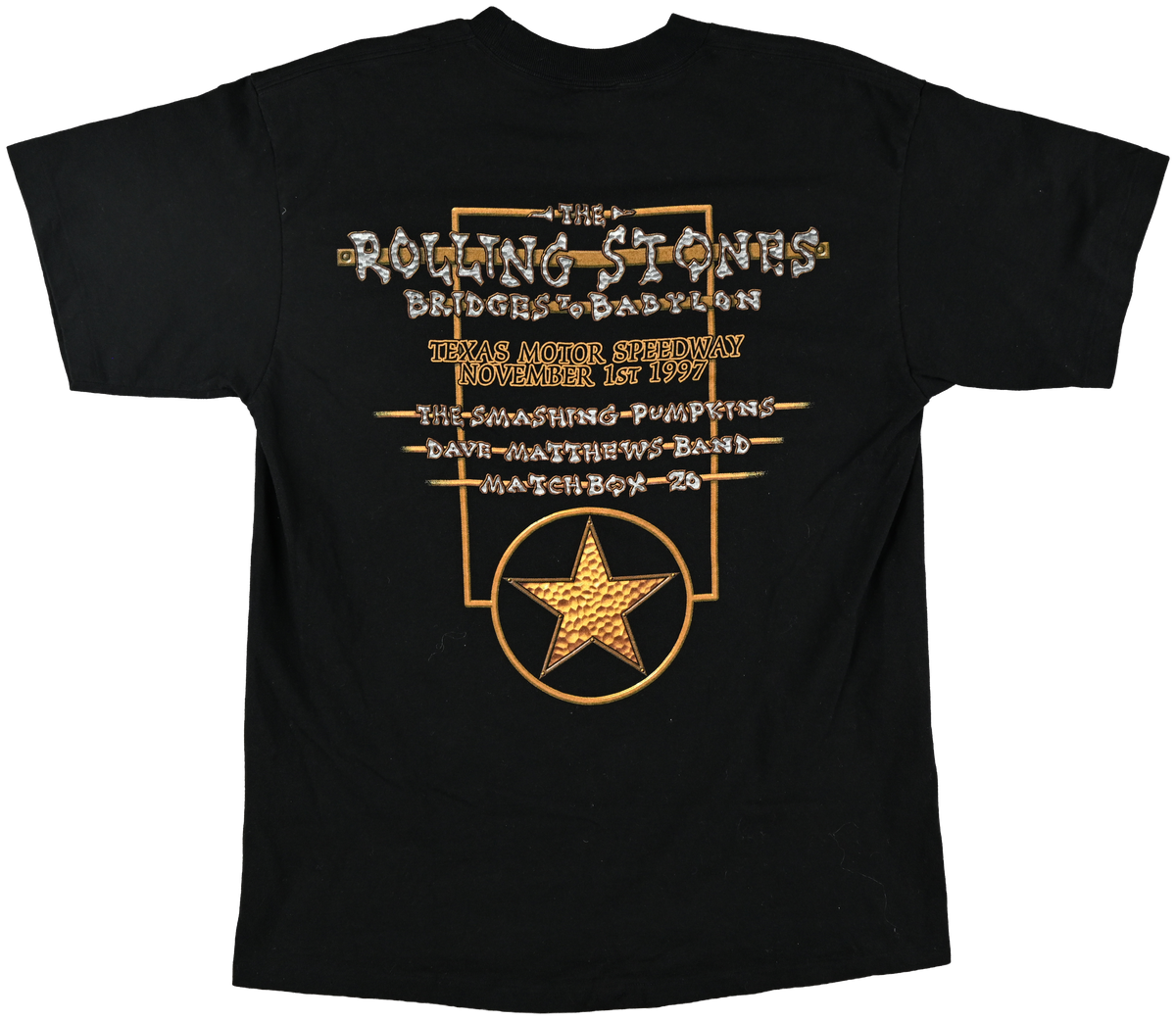 THE ROLLING STONES "Bridges to Babylon" TEXAS TOUR TEE