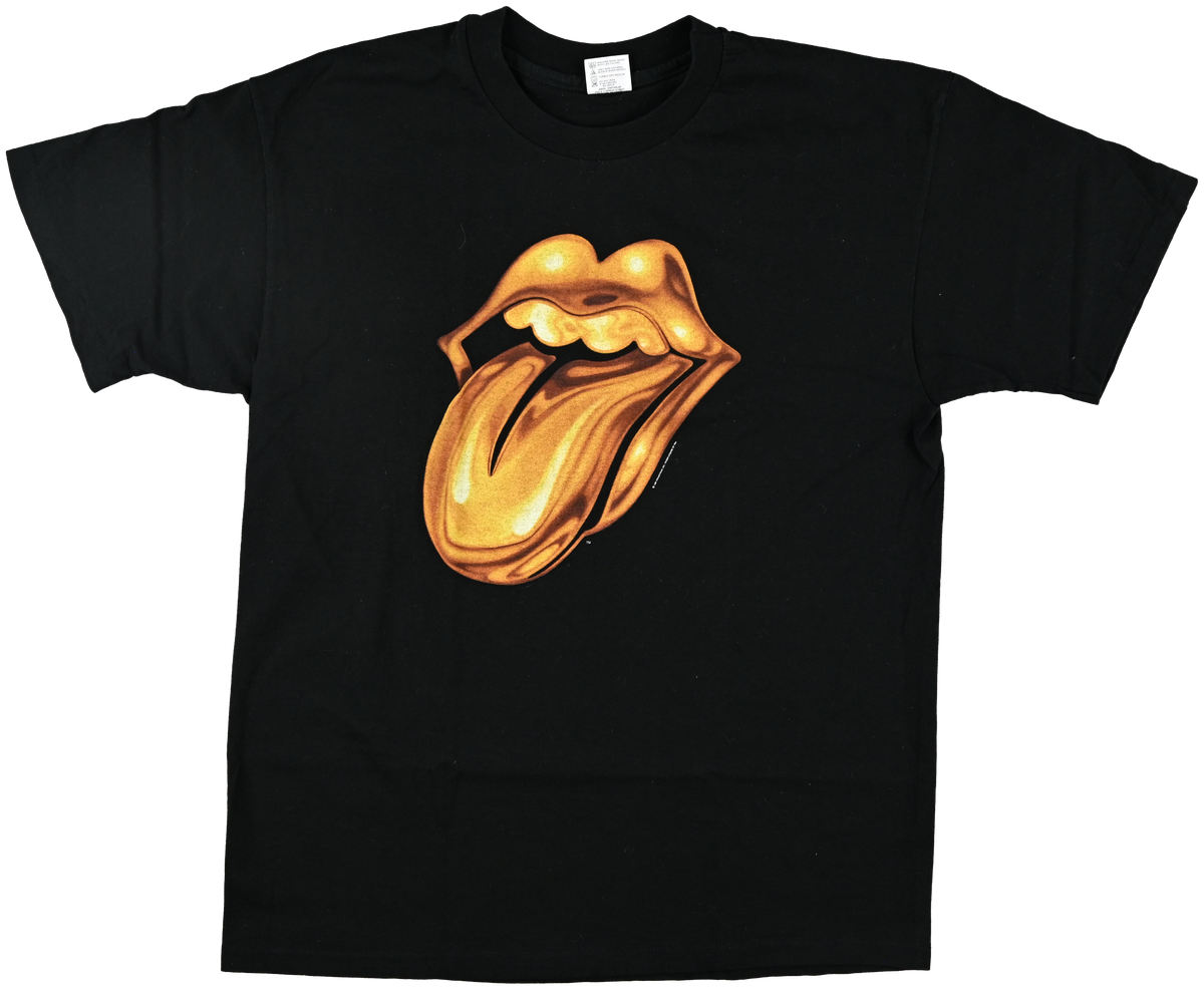 "Bridges to Babylon" - WORLD TOUR, (MADISON SQUARE GARDEN, NYC) - The Rolling Stones Gold lip t shirt