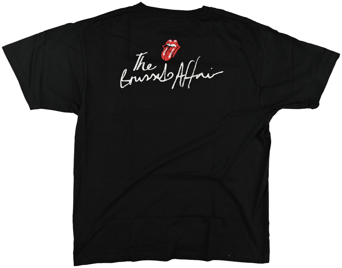 "Brussels Affair" - BRUSSELS, BELGIUM - The Rolling Stones naked lady w/ wig black short sleeve t shirt