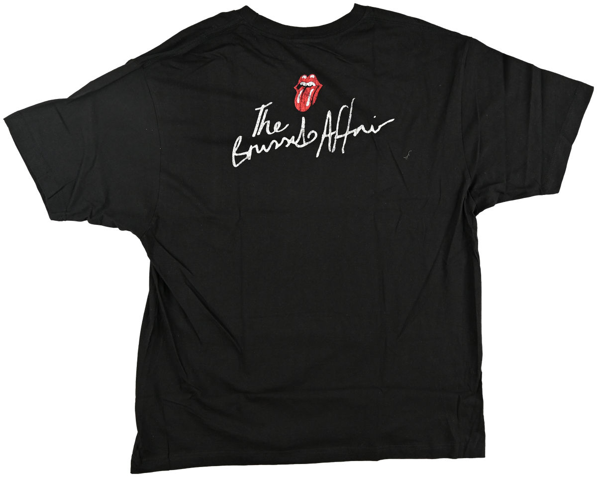 "Brussels Affair" - BRUSSELS, BELGIUM - The Rolling Stones naked lady w/ wig black short sleeve t shirt
