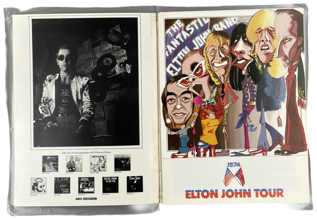 Elton John Tour Program w/ Kiki Dee Insert
