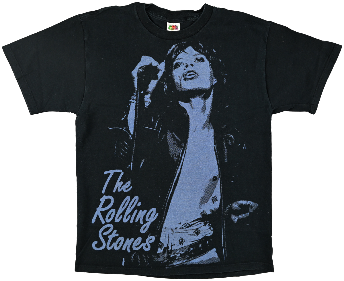 GRAPHIC TEE - The Rolling Stones light blue & black short sleeve t shirt