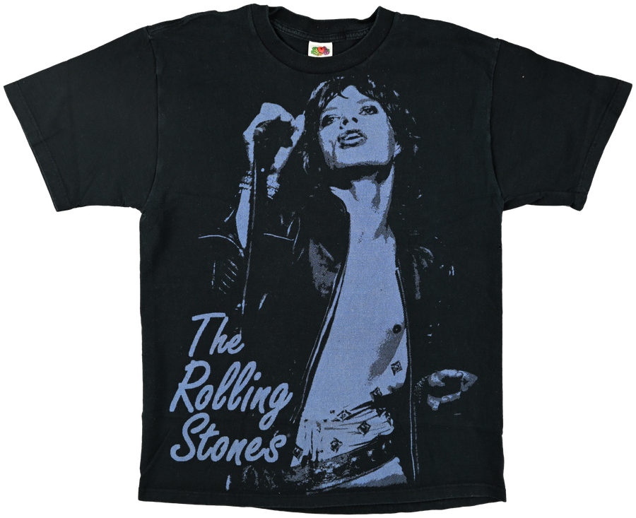 GRAPHIC TEE - The Rolling Stones light blue & black short sleeve t shirt
