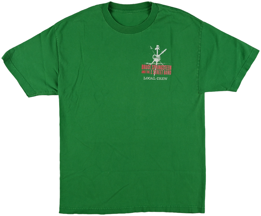 Bruce Springsteen & the E street band Local crew green t shirt