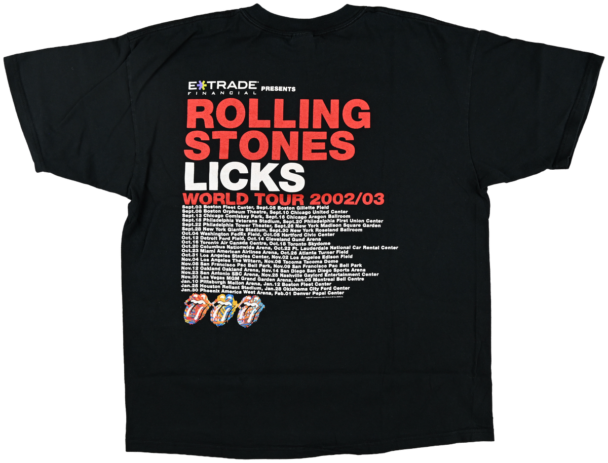 The Rolling Stones "Licks Tour" - North American Tour - Original T-Shirt