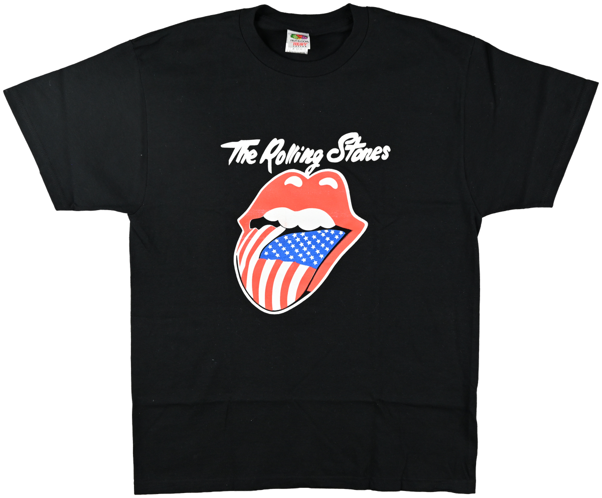 "North American Tour" - NORTH AMERICA - The Rolling Stones Lip w/ american flag t shirt