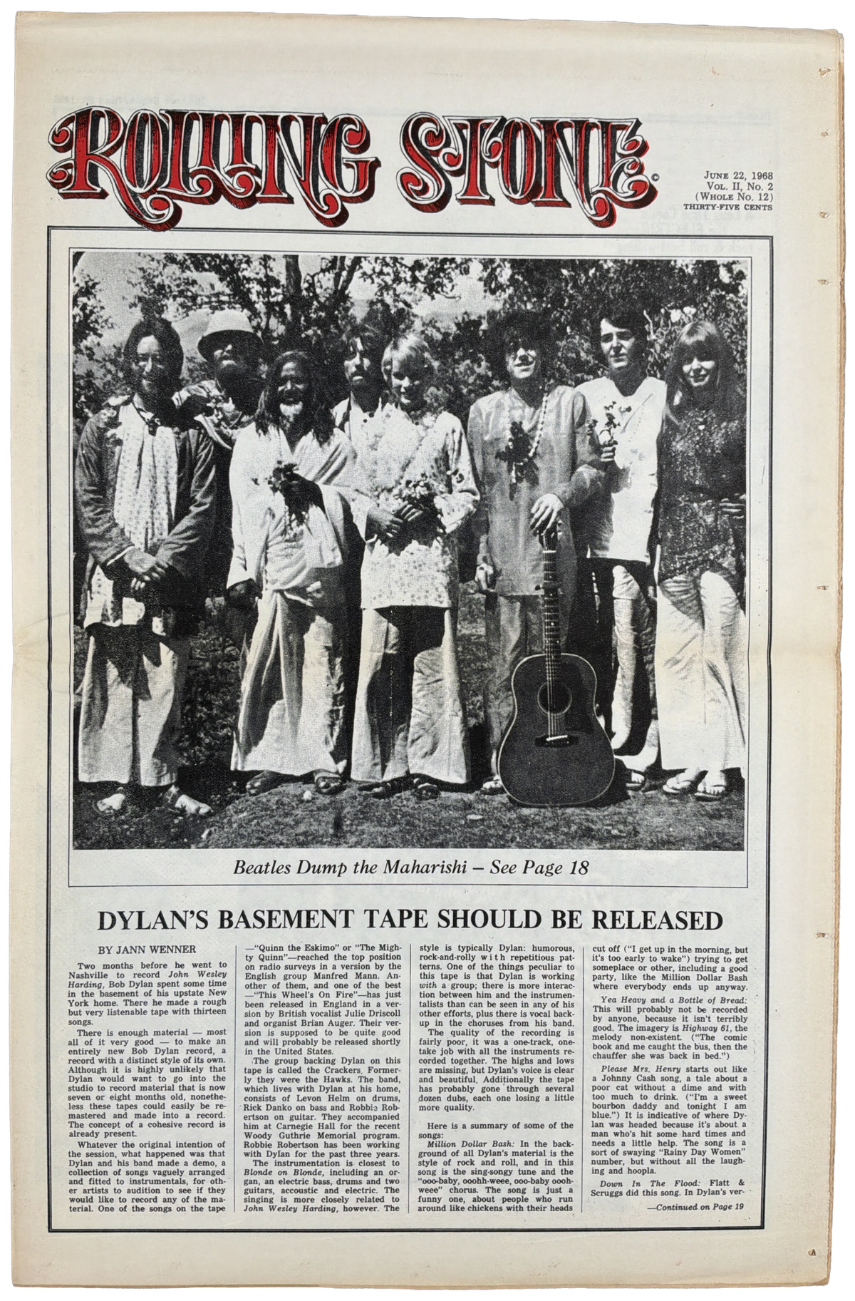 Rolling Stone June 22, 1968
