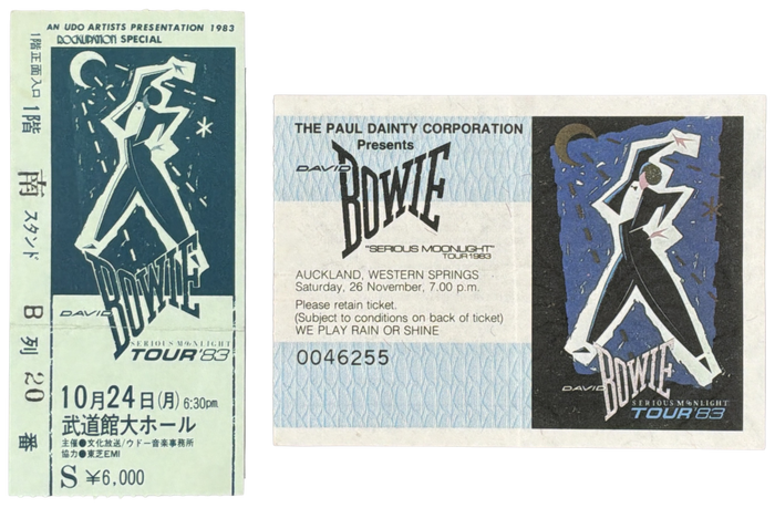Serious Moonlight Tour 1983 Concert Tickets