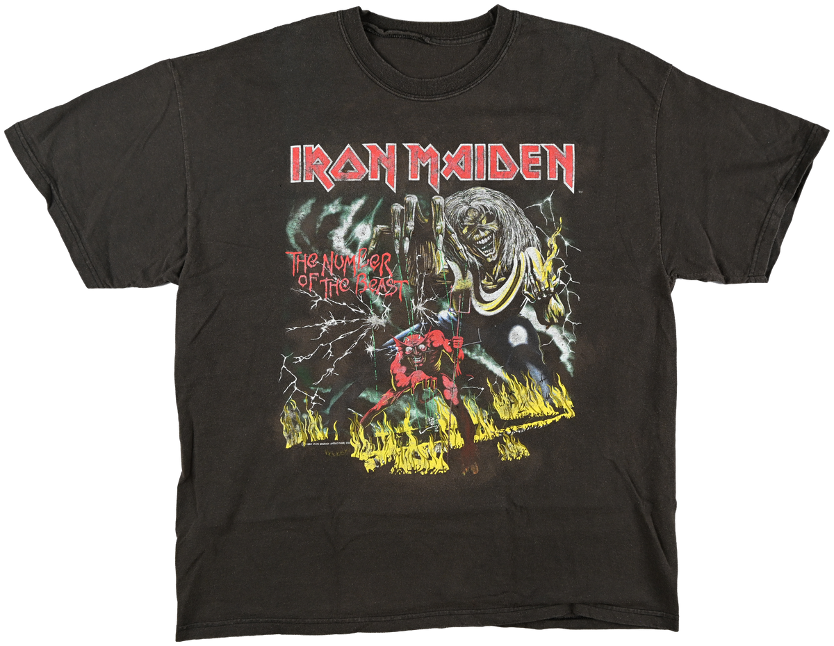 IRON MAIDEN "The Beast On The Road" Vintage Original Tour T-Shirt