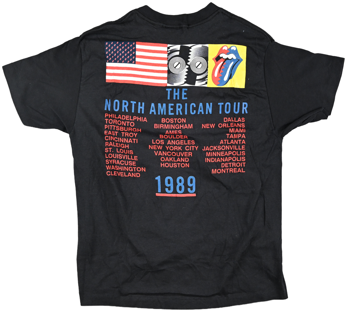 "The North American Tour" - NORTH AMERICA - The Rolling Stones steel wheel t shirt