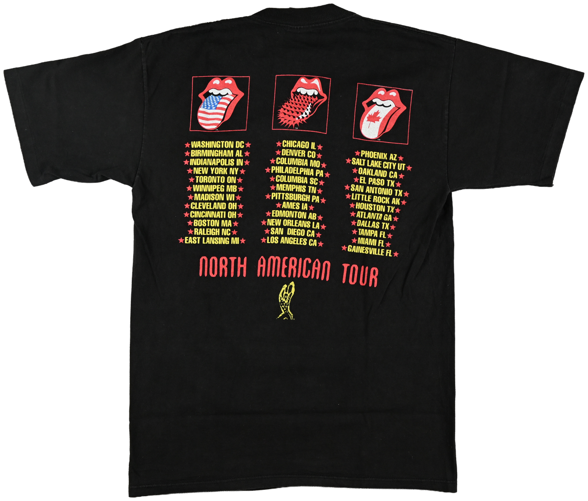 Rolling Stones "Voodoo Lounge" & "North American Tour" - WORLD TOUR T-Shirt