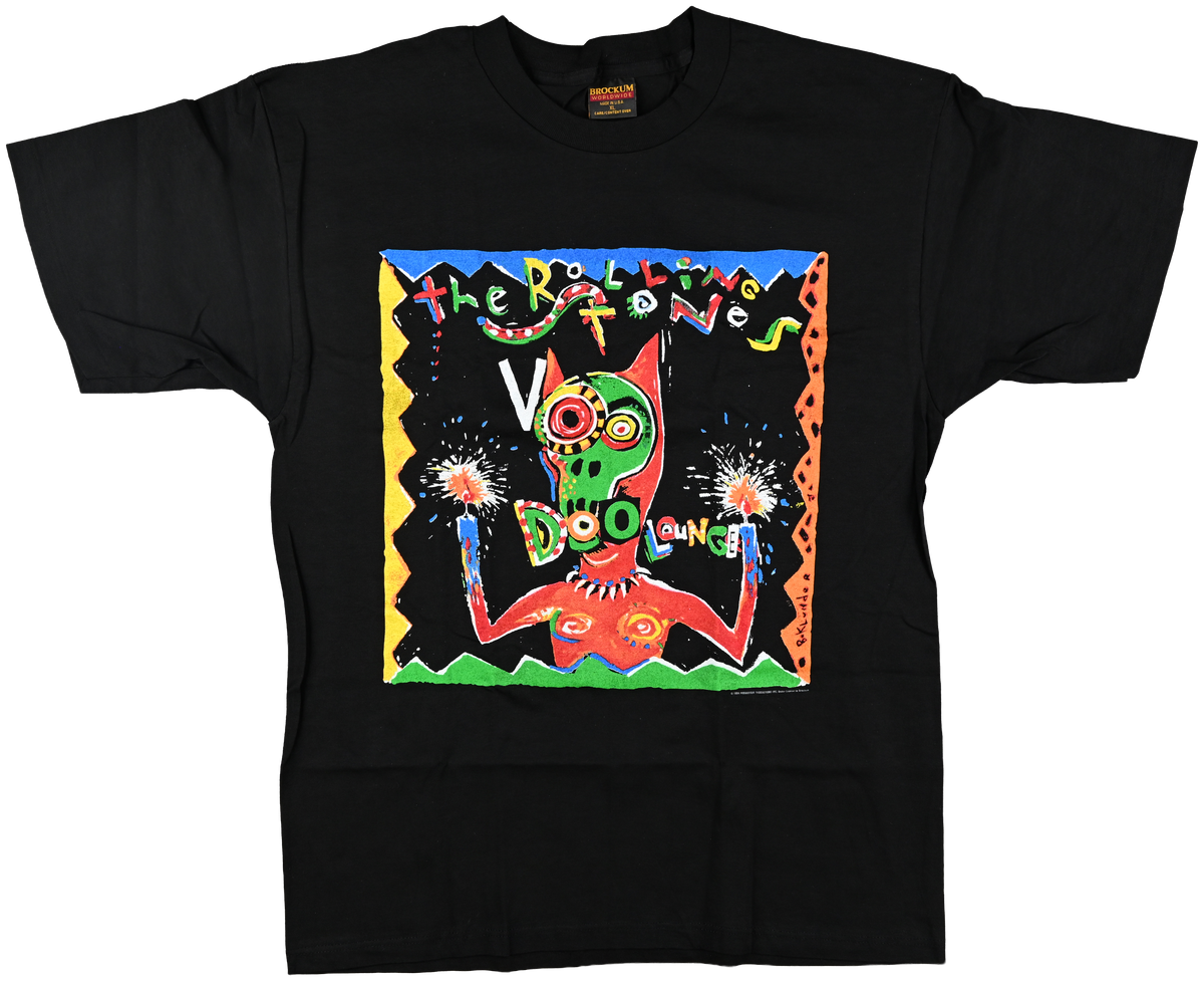 "Voodoo Lounge" - WORLD TOUR - The Rolling Stones Black crazy looking T shirt