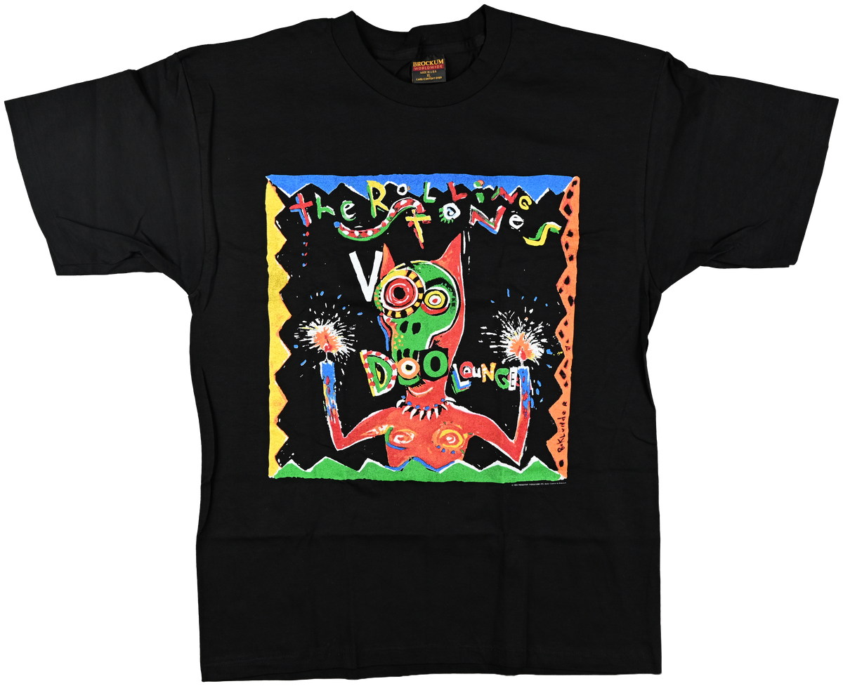 "Voodoo Lounge" - WORLD TOUR - The Rolling Stones Black crazy looking T shirt